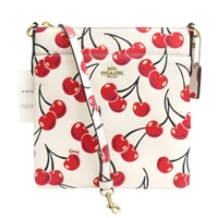 白色 櫻桃印花 牛皮 cherry shoulder bag 肩背包【COACH 寇馳】 B2280 CA812