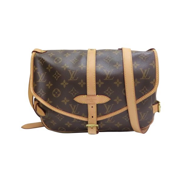 棕色 原花帆布 aumur MM 肩背包 M40710【LOUIS VUITTON LV 路易威登】  M42256