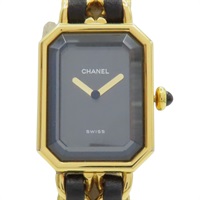 黑色錶盤 皮革鍊帶 Premiere S 腕錶【CHANEL 香奈兒】 H0001