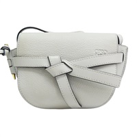 白灰色 牛皮 gate mini 肩背包【LOEWE 羅威】