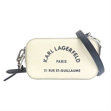 白色 牛皮 shoulder bag 肩背包【KARL LAGERFELD】