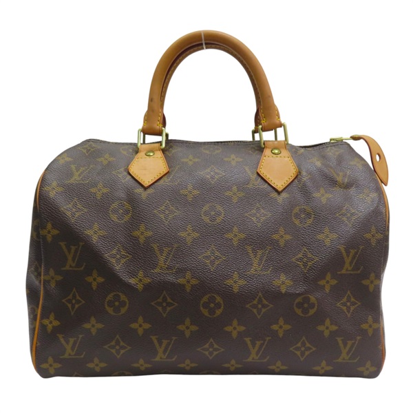 棕色 原花 PVC塗層帆布 Speedy 30 手提包【LOUIS VUITTON LV 路易威登】 M41526