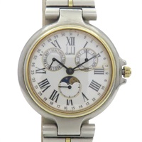 白色錶盤 不鏽鋼 Millennium Triple Calendar Moon Phase 腕錶【Dunhill  登喜路】