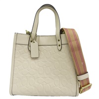 米白色 牛皮 Field Tote 22 兩用包【COACH 寇馳】 G2139 C4829