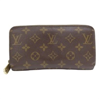 棕色 原花帆布 ZIP拉鍊長夾 M41895【LOUIS VUITTON LV 路易威登】 M41895