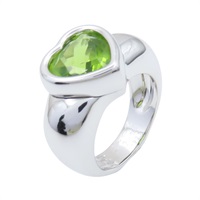 18K白金 綠色鑽石 Doll Heart ring 戒指【Piaget 伯爵】
