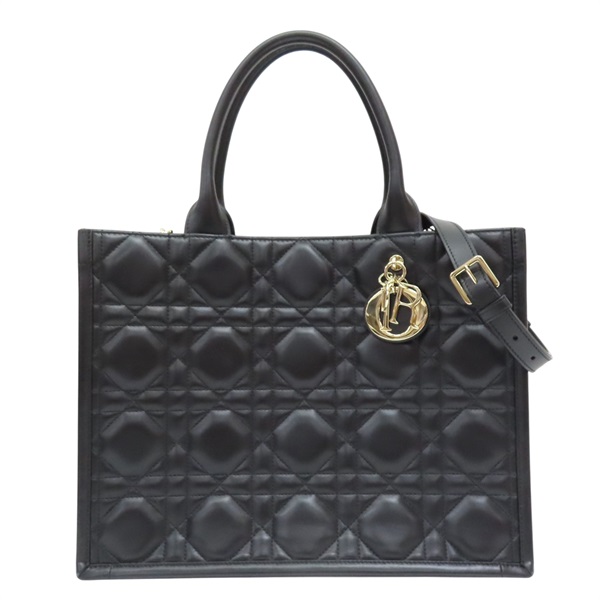 黑色牛皮 Book Tote 中型托特 兩用包 M1324【Dior 迪奧】 M1324OWHP_M900