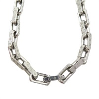 銀色 金屬 Collier Chain Monogram 項鍊【LOUIS VUITTON LV 路易威登】 M00307