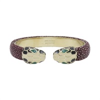 紫色 鍍金 蛇頭 Serpenti 手鐲【BVLGARI 寶格麗】