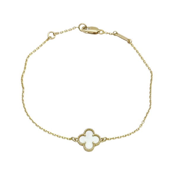 18K黃金 母貝 Sweet Alhambra 手鍊【Van Cleef ＆ Arpels 梵克雅寶】 VCARF68800