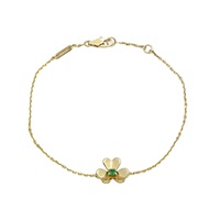 18K黃金 祖母綠 Frivole 手鍊【Van Cleef ＆ Arpels 梵克雅寶】 VCARP7SC00