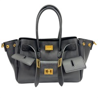 黑色 牛皮 Bel Air Carry All Bag Mini 两用包【BALENCIAGA 巴黎世家】 8238882