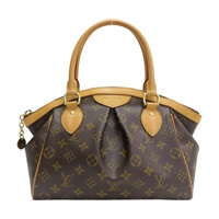 棕色 原花 帆布 Tivoli PM 手提包【LOUIS VUITTON LV 路易威登】 M40143