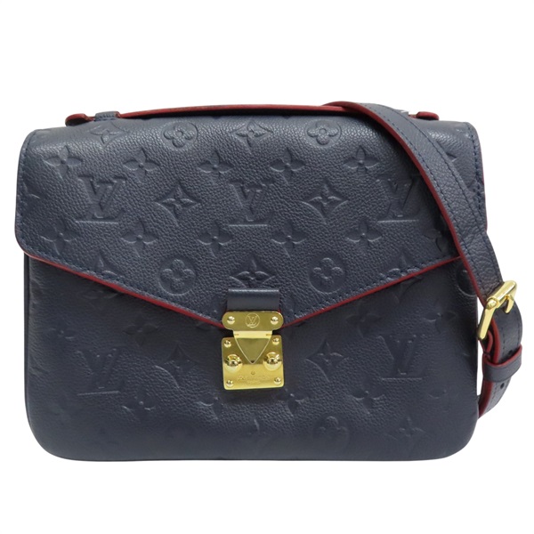 藍色 原花 皮革壓紋 Pochette Metis MM 兩用包【LOUIS VUITTON LV 路易威登】 M44071