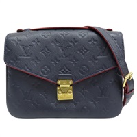 藍色 原花 皮革壓紋 Pochette Metis MM 兩用包【LOUIS VUITTON LV 路易威登】 M44071