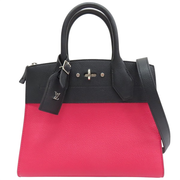 紅黑拚色 牛皮 City Steamer PM 兩用包【LOUIS VUITTON LV 路易威登】 M51123
