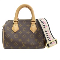 棕色 原花帆布 Speedy Bandouliere 20 两用包【LOUIS VUITTON LV 路易威登】 M46234
