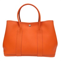 橘色 Negonda牛皮 Garden Party36 X刻 手提包 【HERMES 愛馬仕】