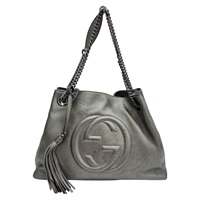 綠色 牛皮 Soho 流蘇吊飾肩背包 【GUCCI 古馳】 308982