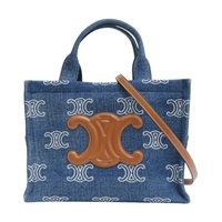 藍色 丹寧布 SMALL CABAS Thais 肩背包【CELINE 賽琳】 199162FED