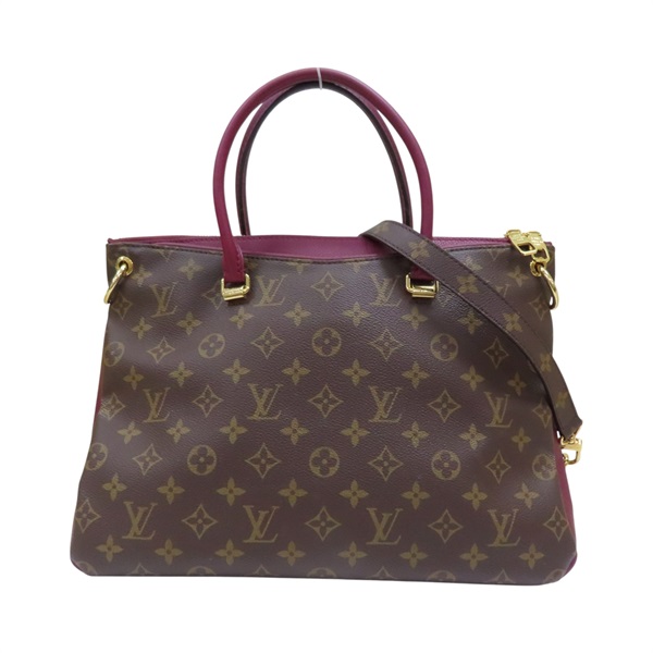 棕/紫色 原花帆布 PALLAS 肩背包 M42810【LOUIS VUITTON LV 路易威登】 M42810