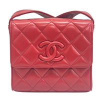 紅色 羊皮 肩背包【CHANEL 香奈兒】