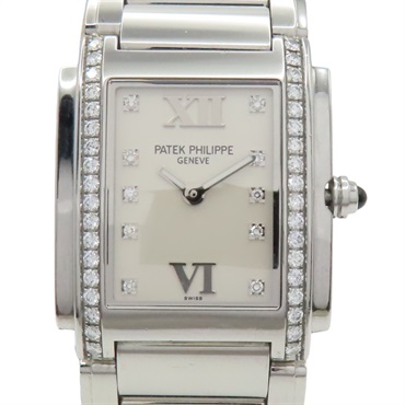 母貝錶盤 不銹鋼 鑽石 Twenty-4 腕錶【Patek Philippe 百達翡麗】 4910/10A-011