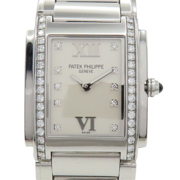 母貝錶盤 不銹鋼 鑽石 Twenty-4 腕錶【Patek Philippe 百達翡麗】 4910/10A-011