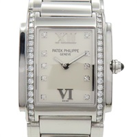 母貝錶盤 不銹鋼 鑽石 Twenty-4 腕錶【Patek Philippe 百達翡麗】 4910/10A-011