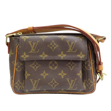 棕色 原花帆布 Viva Cite PM 肩背包【LOUIS VUITTON LV 路易威登】 M51165