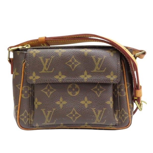 棕色 原花帆布 Viva Cite PM 肩背包【LOUIS VUITTON LV 路易威登】 M51165