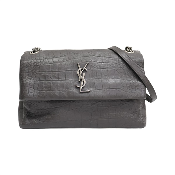 灰色牛皮 West Hollywood Chain 肩背包 574106【SAINT LAURENT YSL 聖羅蘭】 574106