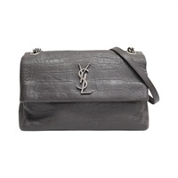 灰色牛皮 West Hollywood Chain 肩背包 574106【SAINT LAURENT YSL 聖羅蘭】 574106