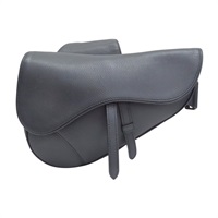 深藍色 牛皮 Saddle Bag 肩背包【Dior 迪奧】 1ADPO093YMJ