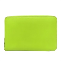 檸檬綠 Epsom牛皮 Azap Combine 拉鍊長夾 □O刻 銀扣【HERMES 愛馬仕】