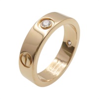 18K玫瑰金 Love Ring 3PD 戒指【Cartier 卡地亞】 B4087500