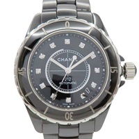 黑色錶盤 陶瓷 12P鑽石 J12腕錶【CHANEL 香奈兒】 H1626