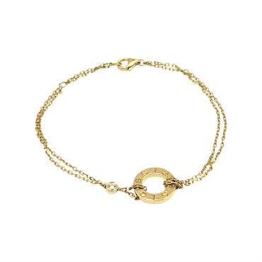 18K黃金 單鑽 Love 手鍊【Cartier 卡地亞】 B6038300
