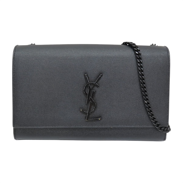 黑色 牛皮 KATE粒面皮革 中型手袋  肩背包【SAINT LAURENT YSL 聖羅蘭 】 364021BOW0U1000