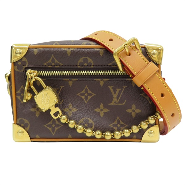 棕色 原花 帆布 Mini Soft Trunk 肩背包【LOUIS VUITTON LV 路易威登】 M14729