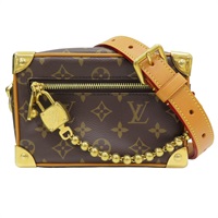 棕色 原花 帆布 Mini Soft Trunk 肩背包【LOUIS VUITTON LV 路易威登】 M14729
