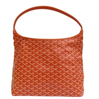橘色 Goyardine 帆布 Boheme Hobo 肩背包【GOYARD 高雅德】 BOHEMEPMLTY07CL07P
