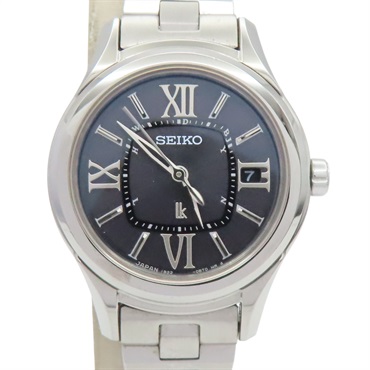 黑色錶盤 不鏽鋼 Lukia 太陽能世界時間 腕錶【SEIKO 精工錶】 SSVW039