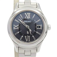 黑色錶盤 不鏽鋼 Lukia 太陽能世界時間 腕錶【SEIKO 精工錶】 SSVW039