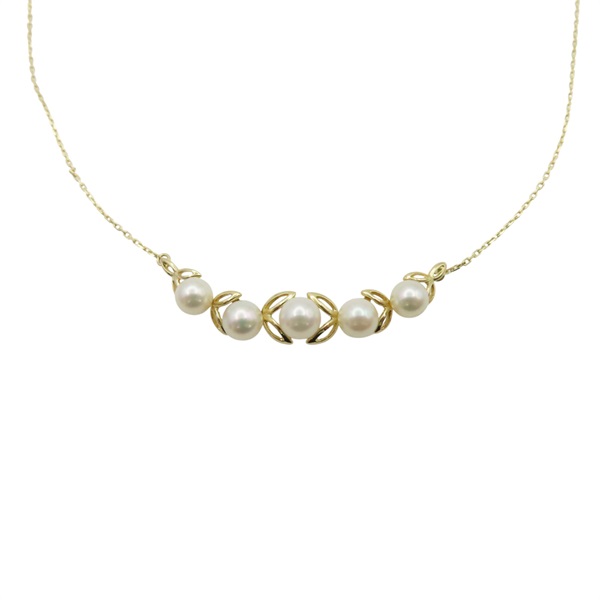 18黃K金 珍珠項鍊【MIKIMOTO 御木本】