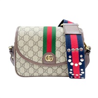 棕色 牛皮  GG帆布 ophidia small shoulder bag 肩背包【GUCCI 古馳】 722117