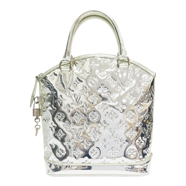 銀色 原花鏡面 漆皮 Lockit 手提包 M95449【LOUIS VUITTON LV 路易威登】 M95449
