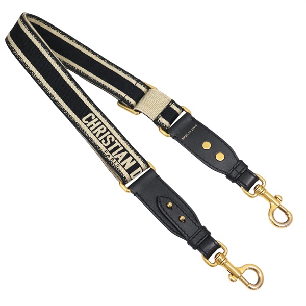 黑色帆布 背帶【Dior 迪奧】