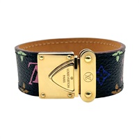 黑彩 原花帆布 金色鍍金 Multi-Bangle Bracelet 手環【LOUIS VUITTON LV 路易威登】 M65347