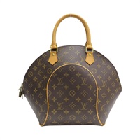棕色 原花帆布 Ellipse MM 手提包【LOUIS VUITTON LV 路易威登】 M51126